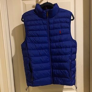 Polo by Ralph Lauren Men's Royal Blue Quilted Vest